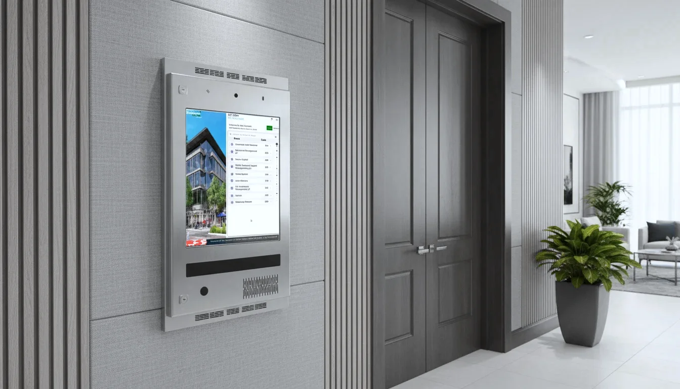 Illustrative Condoplex screen in a contemporary interior