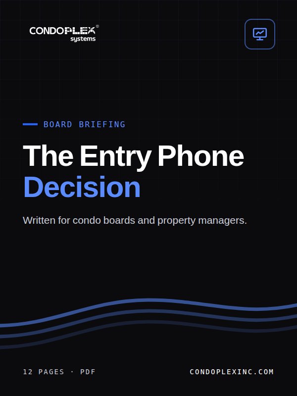 The Entry Phone Decision board briefing cover